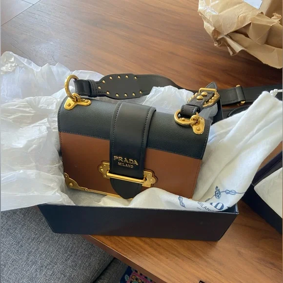 Leather Prada Cahier Bag - Picture 5 of 9